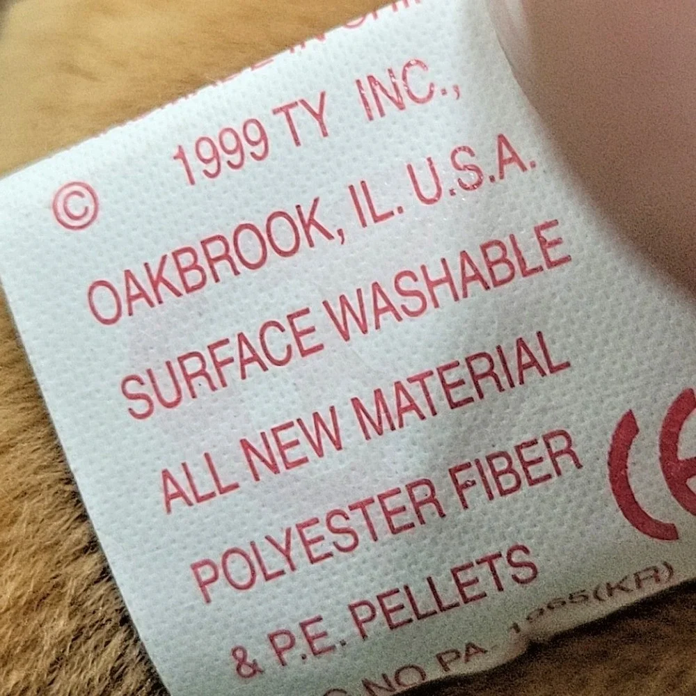 1998‎ Ty Beanie Baby Tiny the Chihuahua Rare, Rare Tag Errors Plushie Puppy